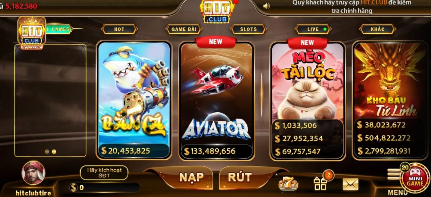 Người chơi và những vấn đề cần lưu ý khi nạp tiền Hitclub 